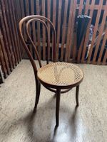 2x Bugholz Stuhl mit Rohrgeflecht