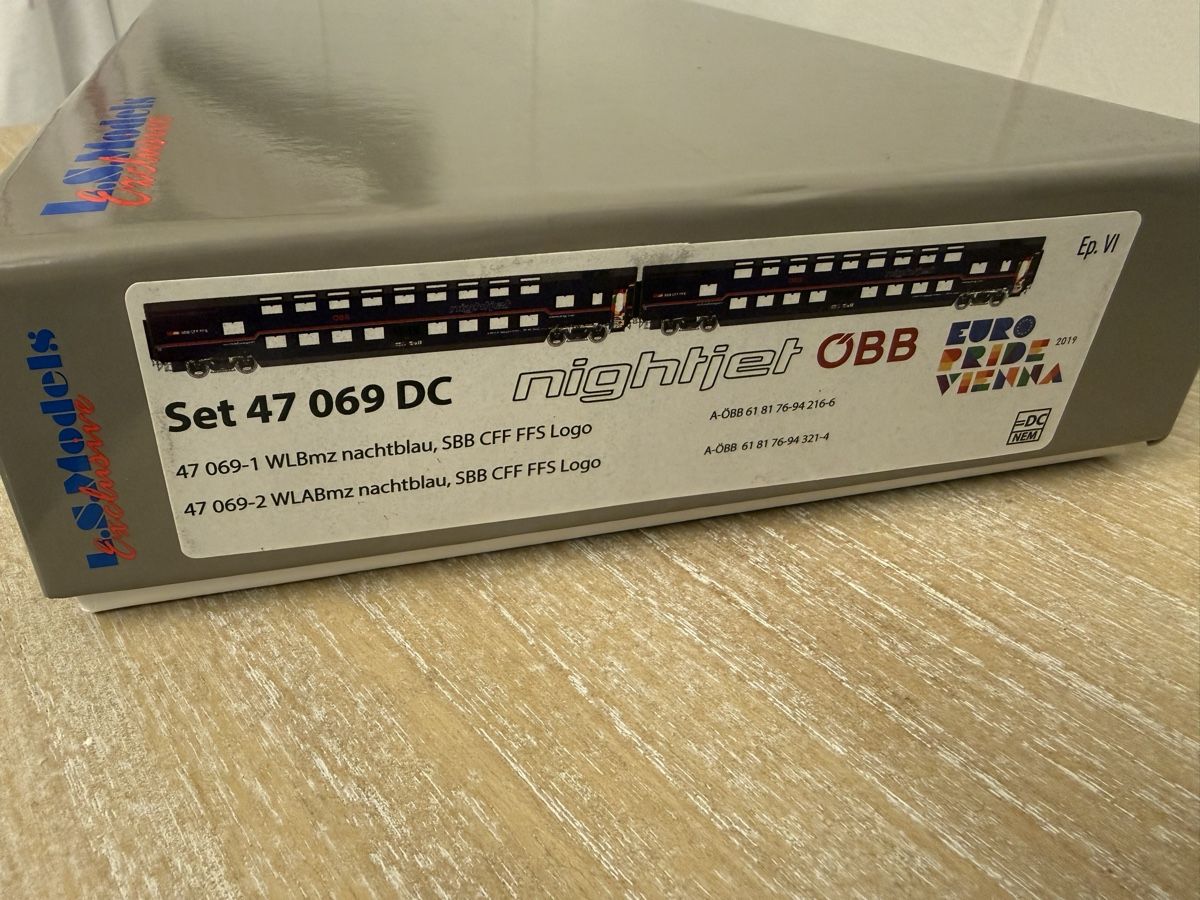 LS Models Modellini di ferrovie: L.S. MODELS EXCLUSIVE ÖBB SBB NIGHTJET WLBmz WALBmz – Nuovo e nell'imballaggio originale da Zürich venduto da Volanbusz 5