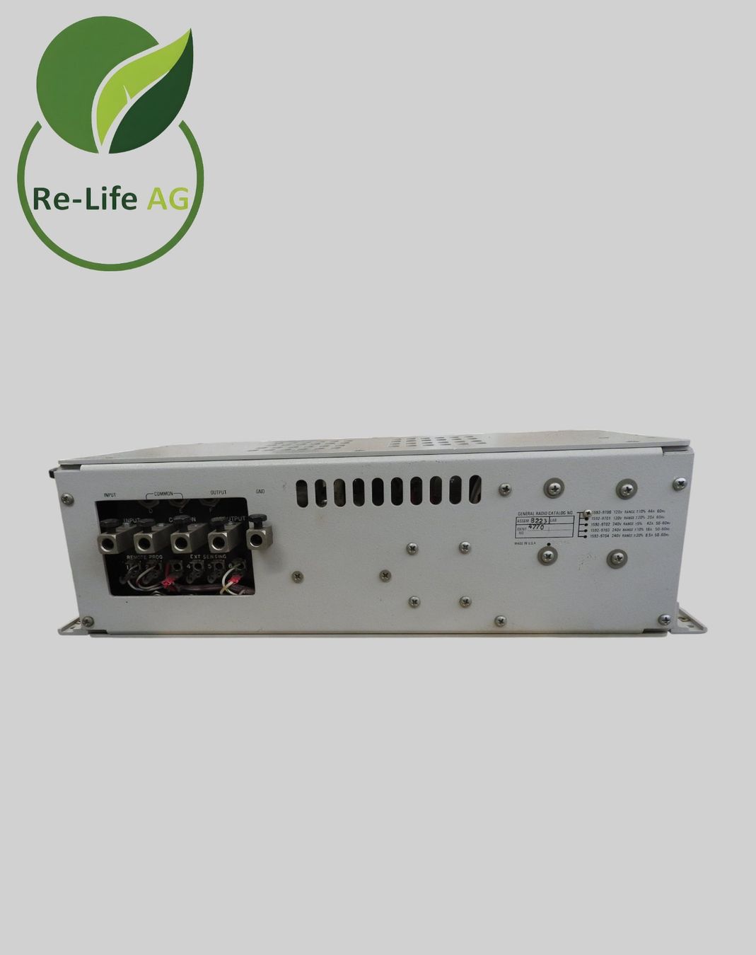 Alle Maschinen: General Radio | 1592 Variac | Automatic Voltage Regulator – Gebraucht aus Reinach BL von Re-LifeAG_Labor2 4