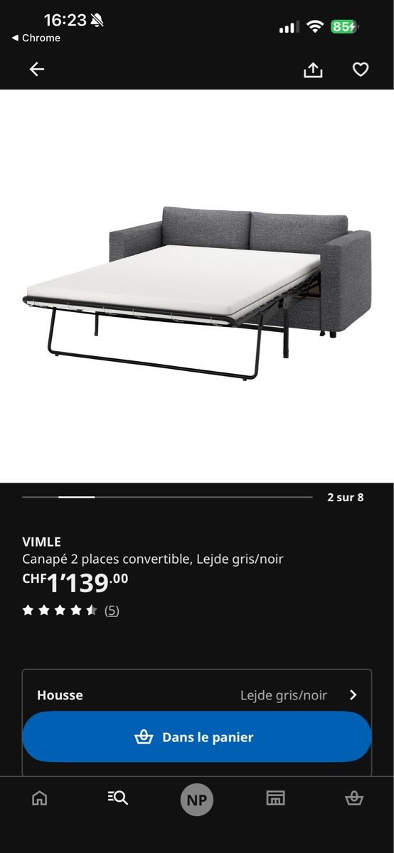 Sofas: VIMLE canape 2 places convertible Lejde – Gebraucht aus Plan-les-Ouates von Natprz 2
