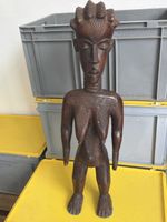 Afrikanische Holzfigur Frau mit Kind guter Zustand
