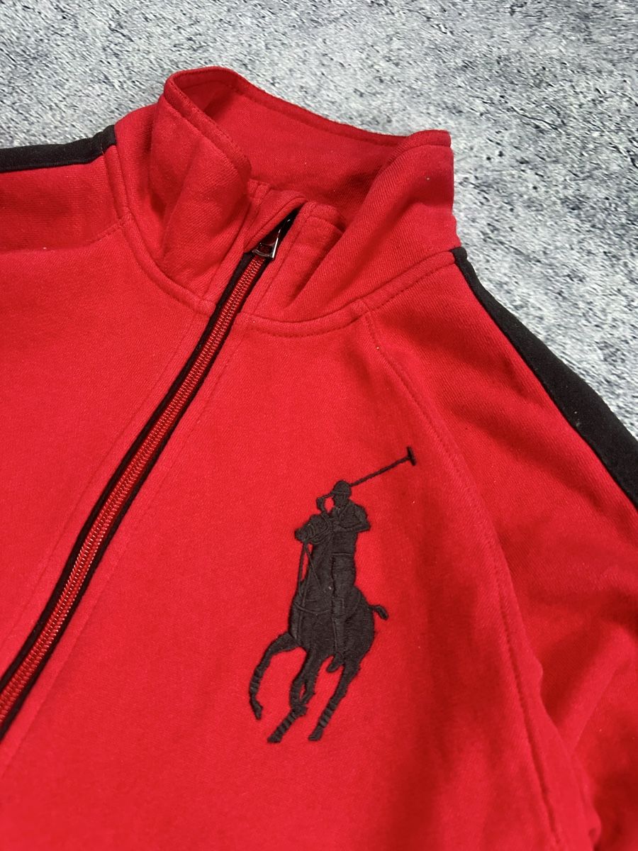 Ralph Lauren Giacche: Polo Ralph Lauren Zip Jacke, Rot, – Usato da Luzern venduto da 041Vintage 1
