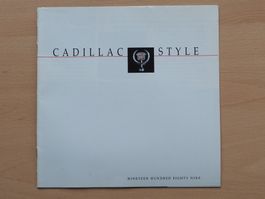 Prospekt Cadillac Modellprogramm USA 1989