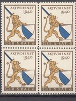 Infanterie Wi 76 im 4er-Block postfrisch