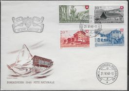 1948 illust. Satzbrief B38-41attraktiv Sonder-o Top ab 1.-