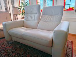 Canapé cuir blanc crème Stressless