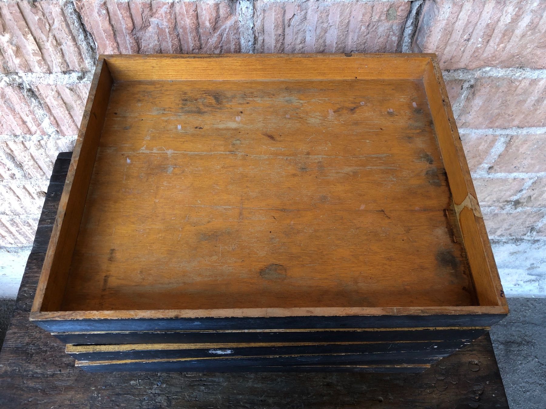 Articoli in legno: Tablet, Box, Serviertablett antik, Industrial Design Tolle, – Usato da Laufenburg venduto da industrial-silence 3