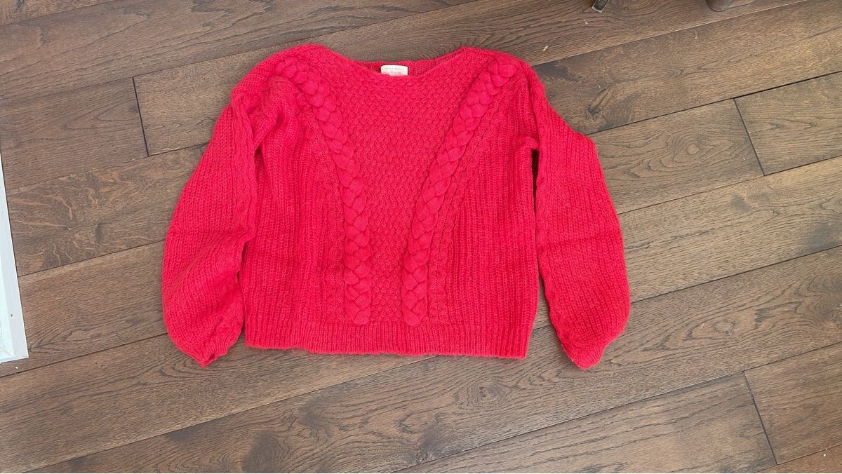 Sezane Pullover & Sweatshirts: Sezane Strickpullover rot - Gr. M – Gebraucht aus Kilchberg BL von steh.kh