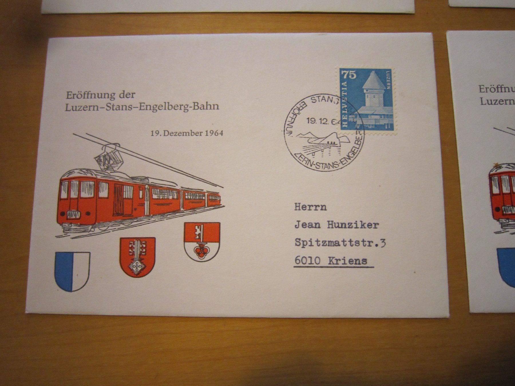 Tutti i francobolli: 1964 Luzern Stans Engelberg – Usato da Gordola venduto da Polentaefung 4