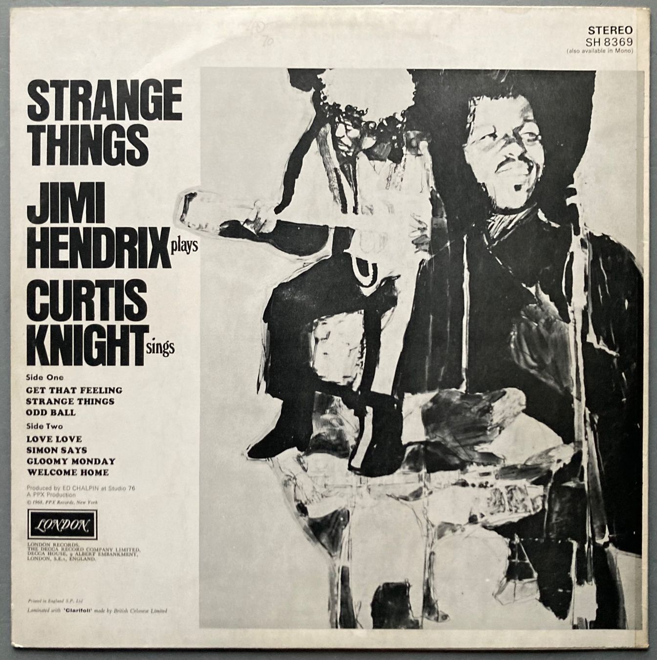 Vinyles: JIMI HENDRIX & CURTIS KNIGHT - STRANGE THINGS – D'occasion à Poliez-Pittet par Newtown-Records 1