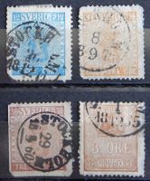 Schweden Kat. 9-11 & 14 gest. 1858/62 Kat. 64 Euro