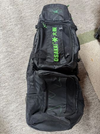 Rucksack Osaka Hockeytasche schwarz grün Zustand gebrauch