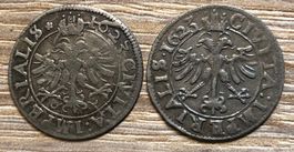 Zwei Zürcher Batzen 1623 – Variantenkombination