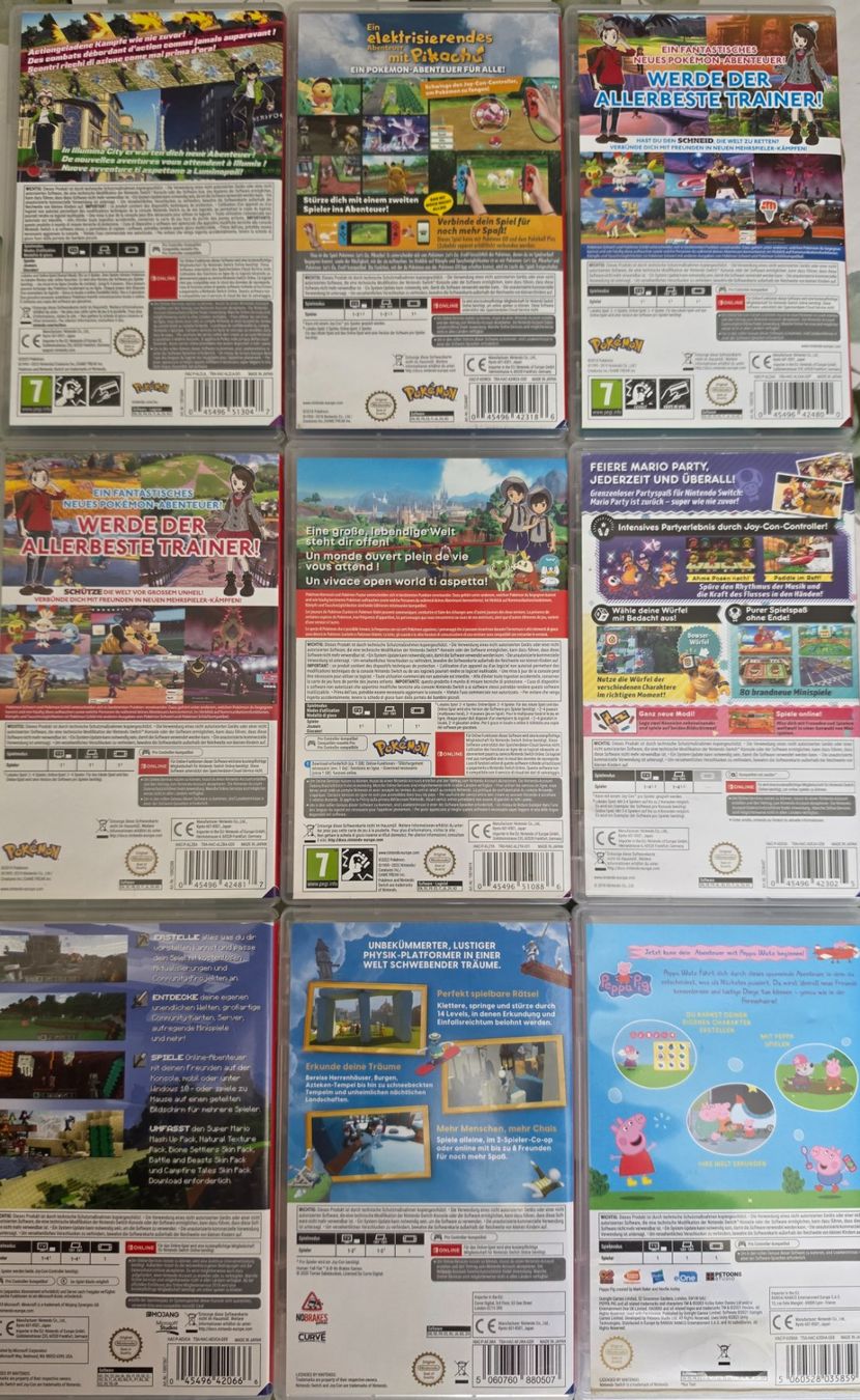 Nintendo Jeux: Nintendo Switch Spiele Bundle: Mario, Pokémon, Minecraft – D'occasion à Trimbach par den_kgn2 1