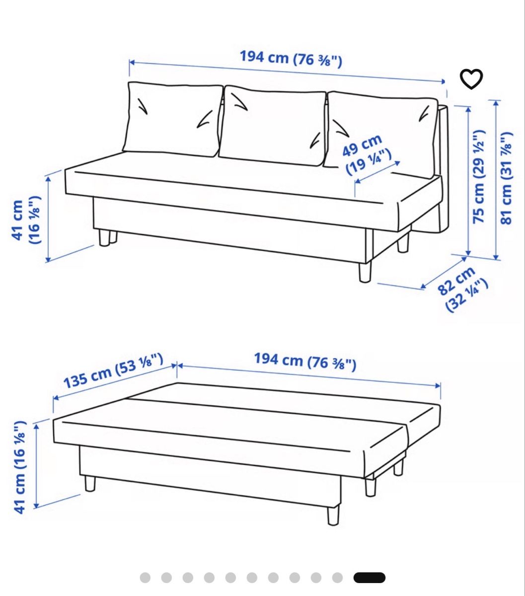 Sofas: IKEA Hammarn Sofa Bed Grey 194cm Functional Condition – Gebraucht aus Kaiseraugst von htzsuzsa 4