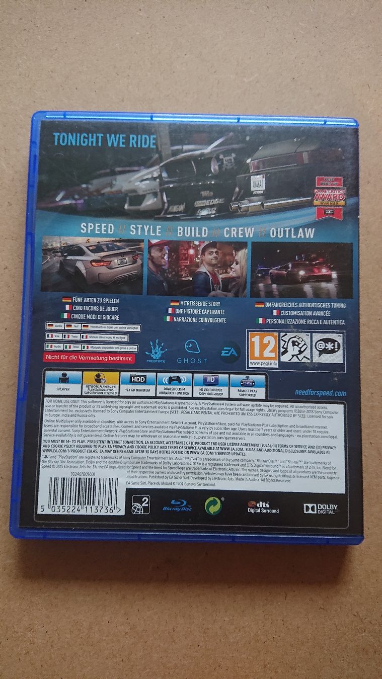 Giochi: Need For Speed ps4 – Usato da Chur venduto da FreakofRarity 1