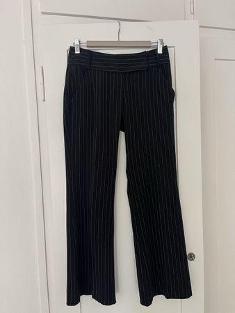 schwarze Y2K Schlaghose