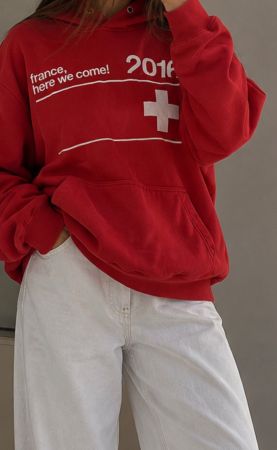 Puma Hoodie Rot Gr. S - EM 2016 Schweiz
