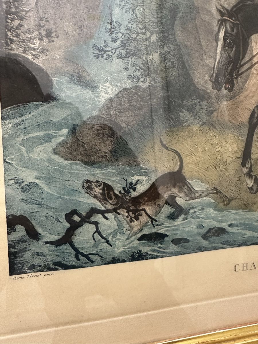 Incisioni: Originale antike Gravure "Chasseur Egaré" Stich – Usato da Ebikon venduto da Gaenggeliwaar 5