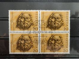 1983 2000 Jahre Martigny Viererblock Vollstempel