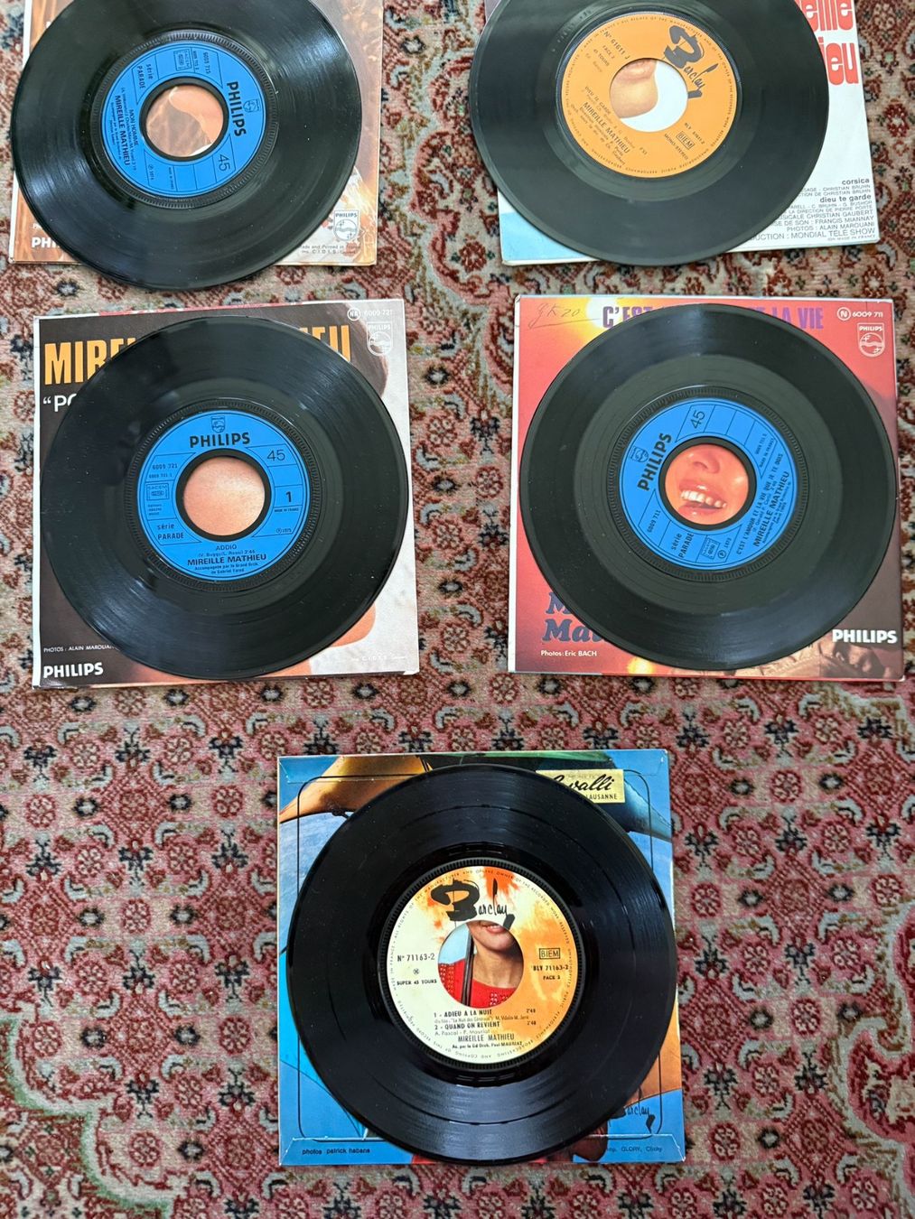 Vinyles: 5 vinyles Mireille Mathieu – D'occasion à Genève par Buens4 2