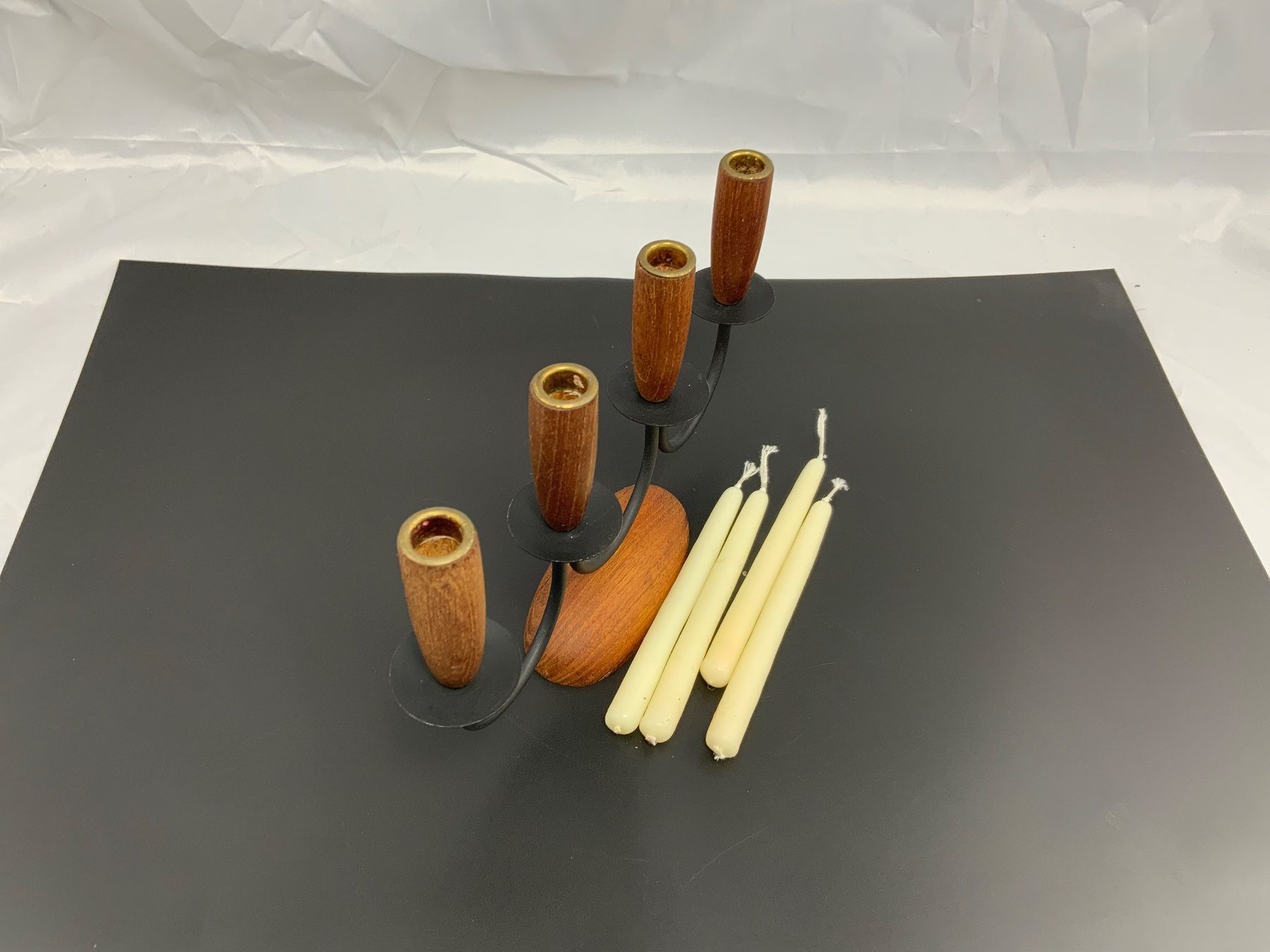 Portacandele: Teak Kerzenständer – Usato da Erlach venduto da silvia3235 2