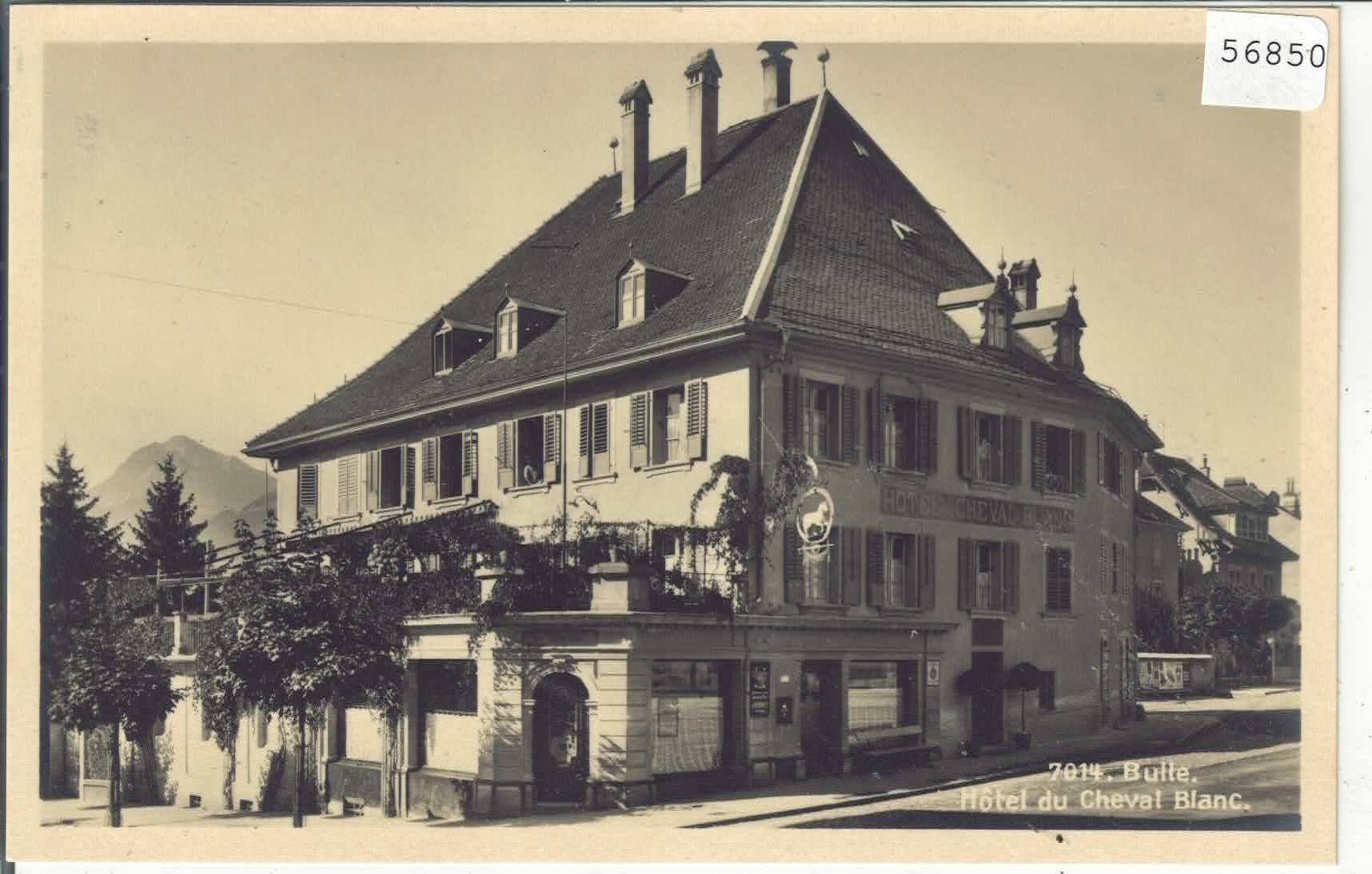 Cartoline postali: Bulle - Hotel du Cheval Blanc – Usato da Ettingen venduto da Kartenplanet