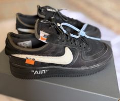 Nike Air Force 1 x Off White Black EU42 neu