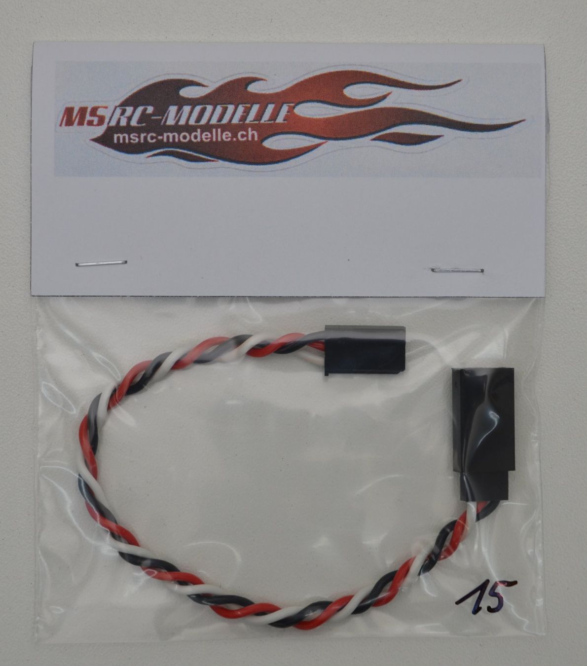RC Modellbau: Servo Verlängerungskabel Futaba 15cm – Neu und originalverpackt aus Rüti von MSRCModelle