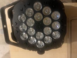 DCL flat Par 18x4 LED weiss stage light , nur weiss
