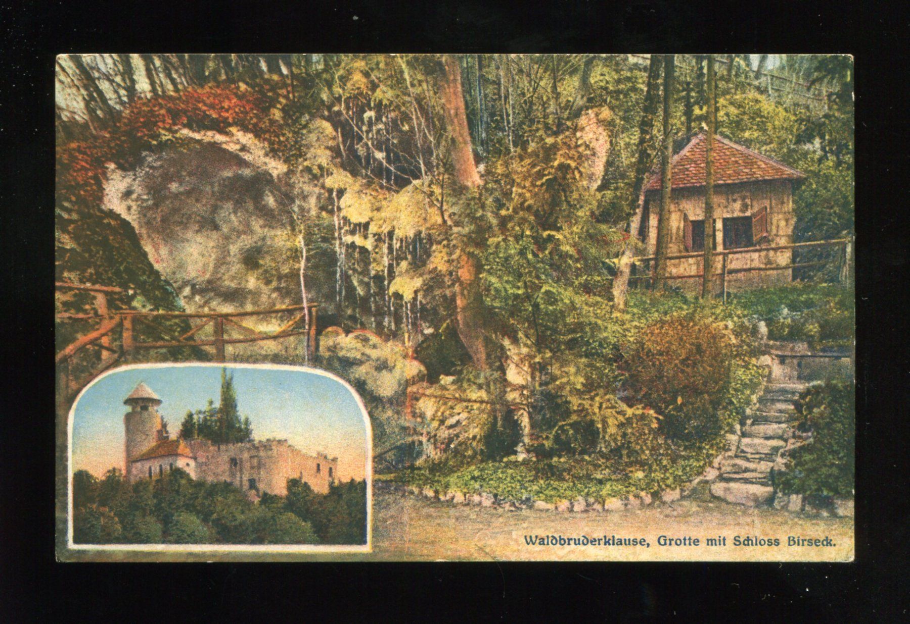 Cartoline postali: Schloss Birseck, Waldbruderklause, Arlesheim – Usato da Aarau venduto da Elmaar41