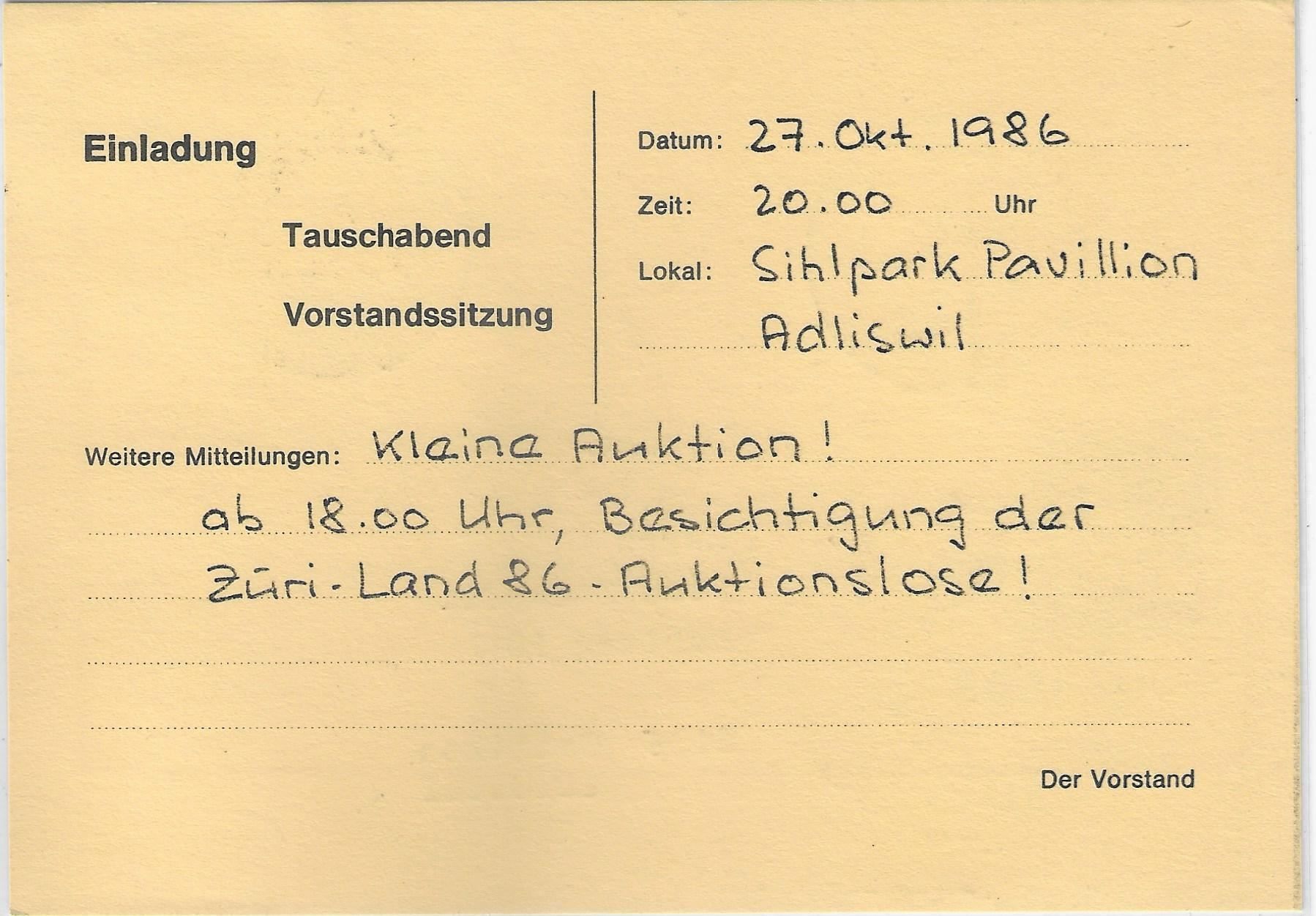 Tutti i francobolli: Werbestempel 6232 Geuensee 20.10.86 – Usato da Ettingen venduto da Kartenplanet 1