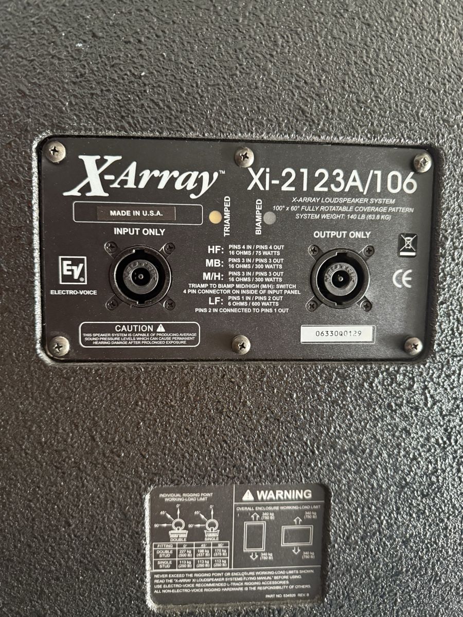 Electro-voice Casse acustiche: Electro Voice PA Lautsprecher- Line Array System – Usato da Nebikon venduto da Electrovoice10 1