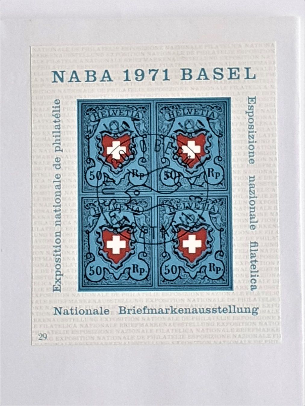 Alle Briefmarken: (22)  Nat. Briefmarkenausstellung 1971 – Gebraucht aus Schwarzhäusern von Inot3 7