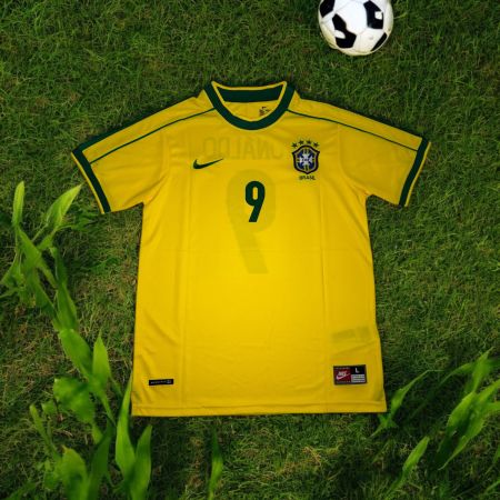 Brasilien Heimtrikot Ronaldo Nazario #9