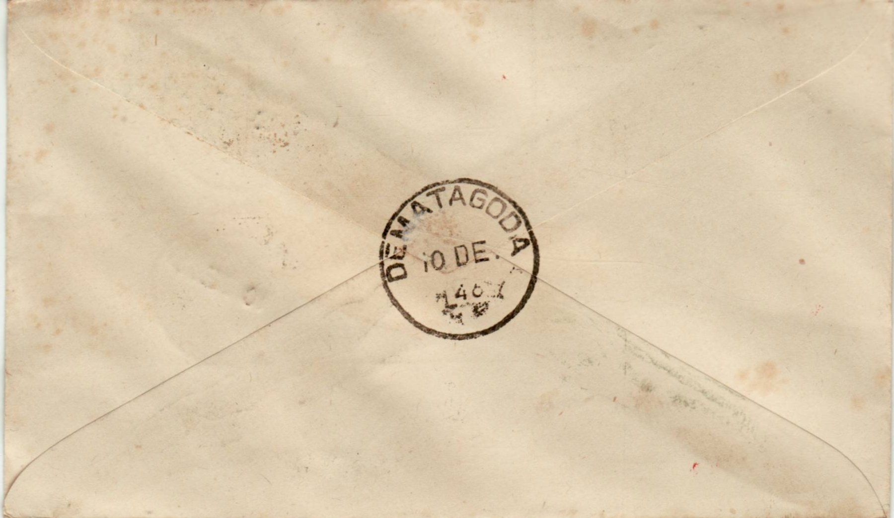 Tutti i francobolli: 073 CEYLON GB, R-BRIEF 1946, FDC PEACE ISSUE – Usato da Bern venduto da markenbak 4