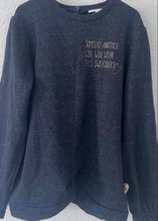 Pomp de lux Pullover Gr. 134/140 Glitter Dunkelblau 