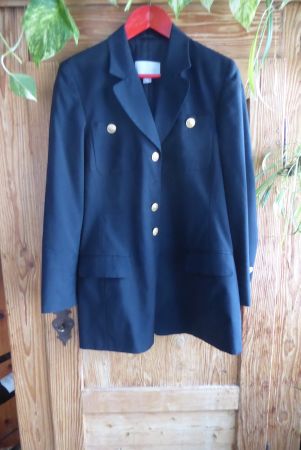 Long Blazer Eleganze Paris Gr 40 100% Schurwolle Innenf. Vis