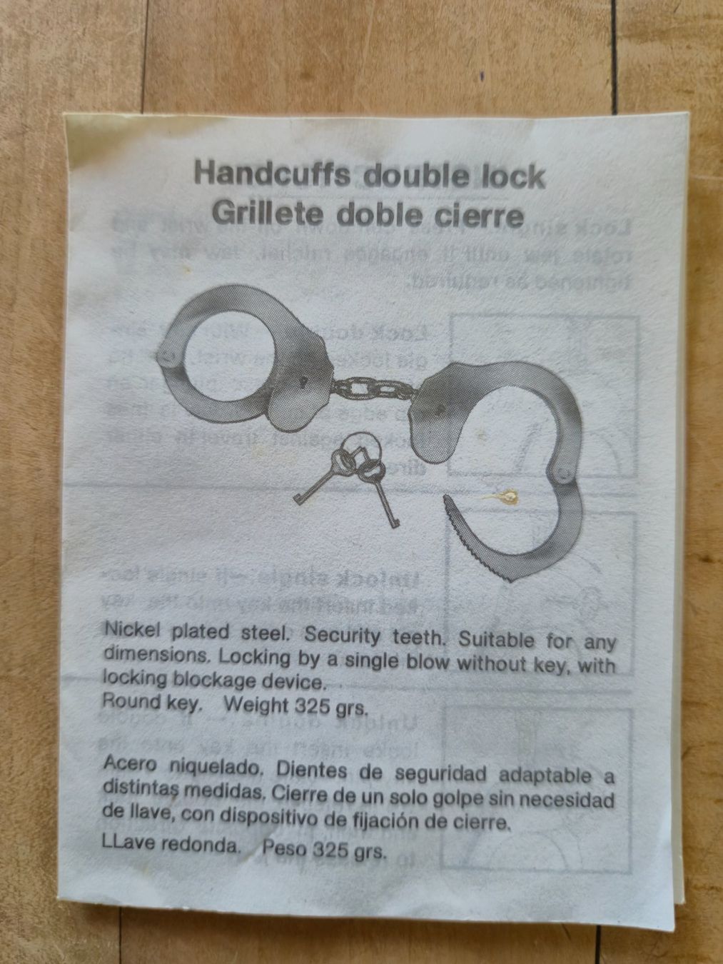 Sonstiges für Firmenanlässe & Parties: Handschellen Alcoy, Doppelverschluss. – Neu (gemäss Beschreibung) aus Vaduz von Zebu02 2
