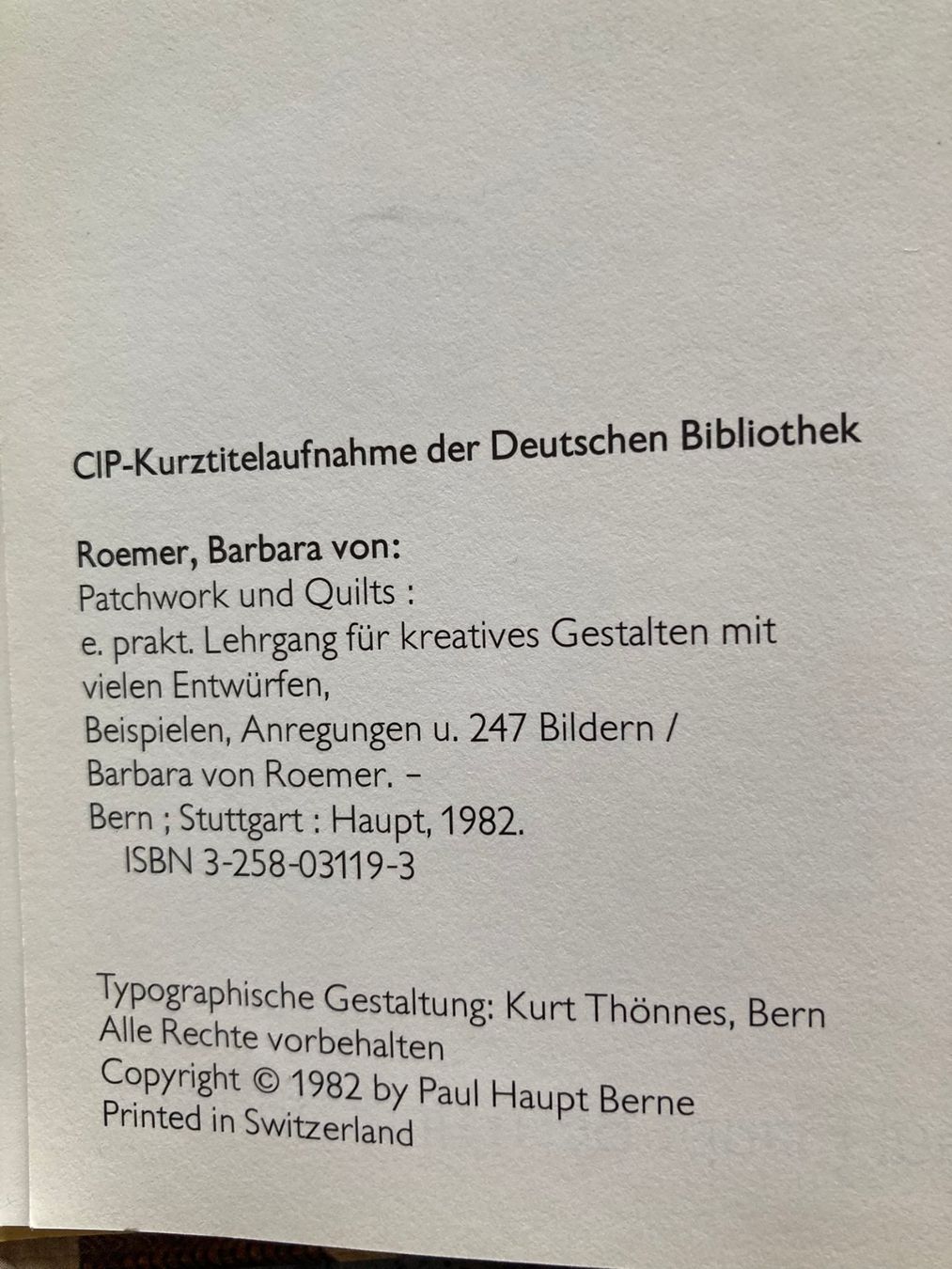 Bücher: Buch Patchwork und Quilts Barbara von Roemer gebraucht – Gebraucht aus Grosshöchstetten von laterne2017 1