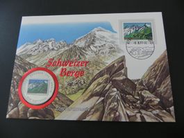 Äquatorial Guinea 1000 Francos 1996 San Gottardo Münzbrief