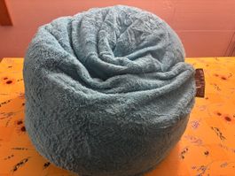 Gemütlicher Pouf/Sitzsack von Sitting Point - blau - warm - 