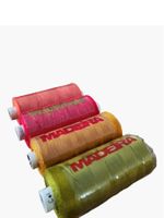 4 Madeira Tanne Garn Spulen Vintage – Baumwolle - Los 121