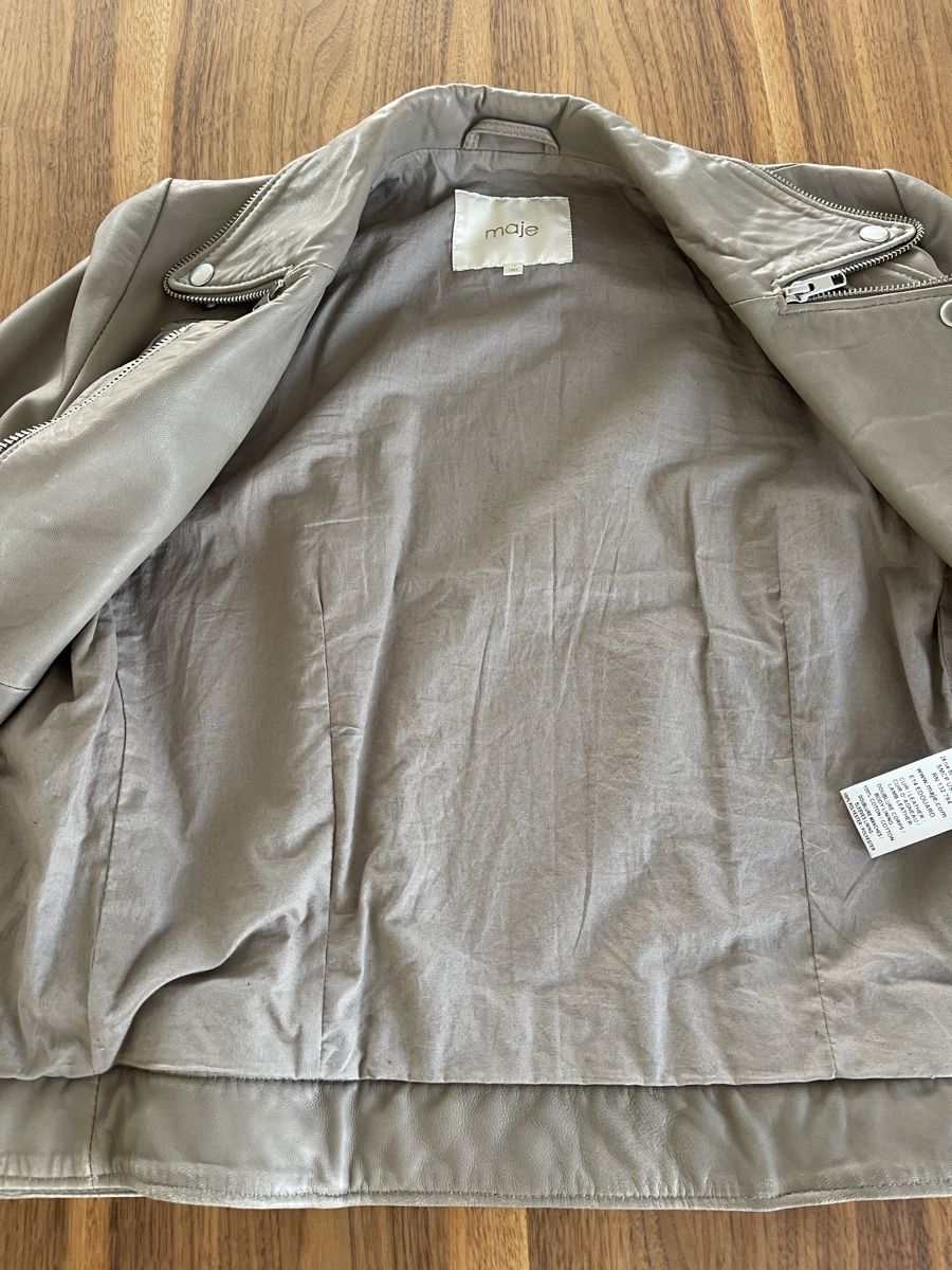 Maje Giacche: Maje Lederjacke Gr. 38 – echtes Lammleder – Usato da Oberengstringen venduto da okriy 7