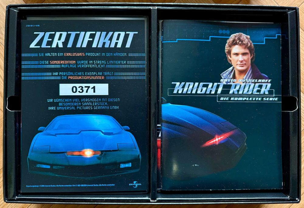 Knight Rider komplette Serie limitierte Sammlerbox + Schild (Gebraucht ...