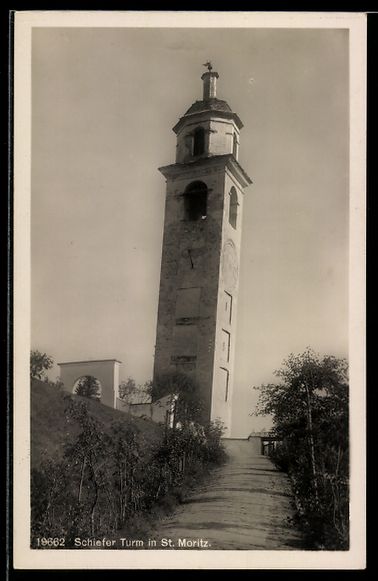 Cartes postales: AK St. Moritz, Schiefer Turm – D'occasion à Berlin par bartko-reher