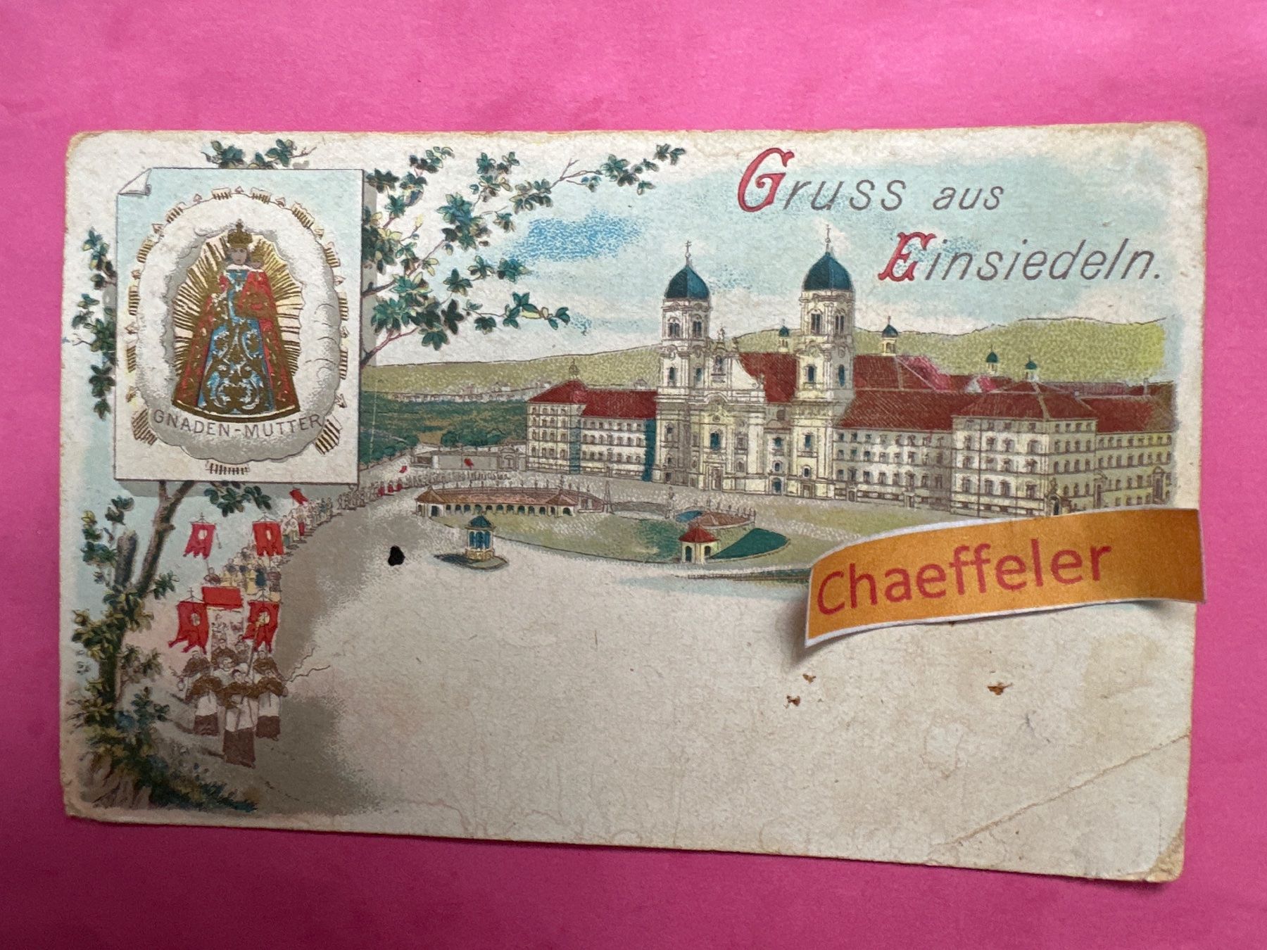Cartoline postali: 1931 Einsiedeln – Usato da Zürich venduto da Chaeffeler