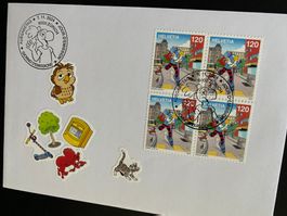 Globine 2024  Stadt  Viererblock Ausgabetag Stempel