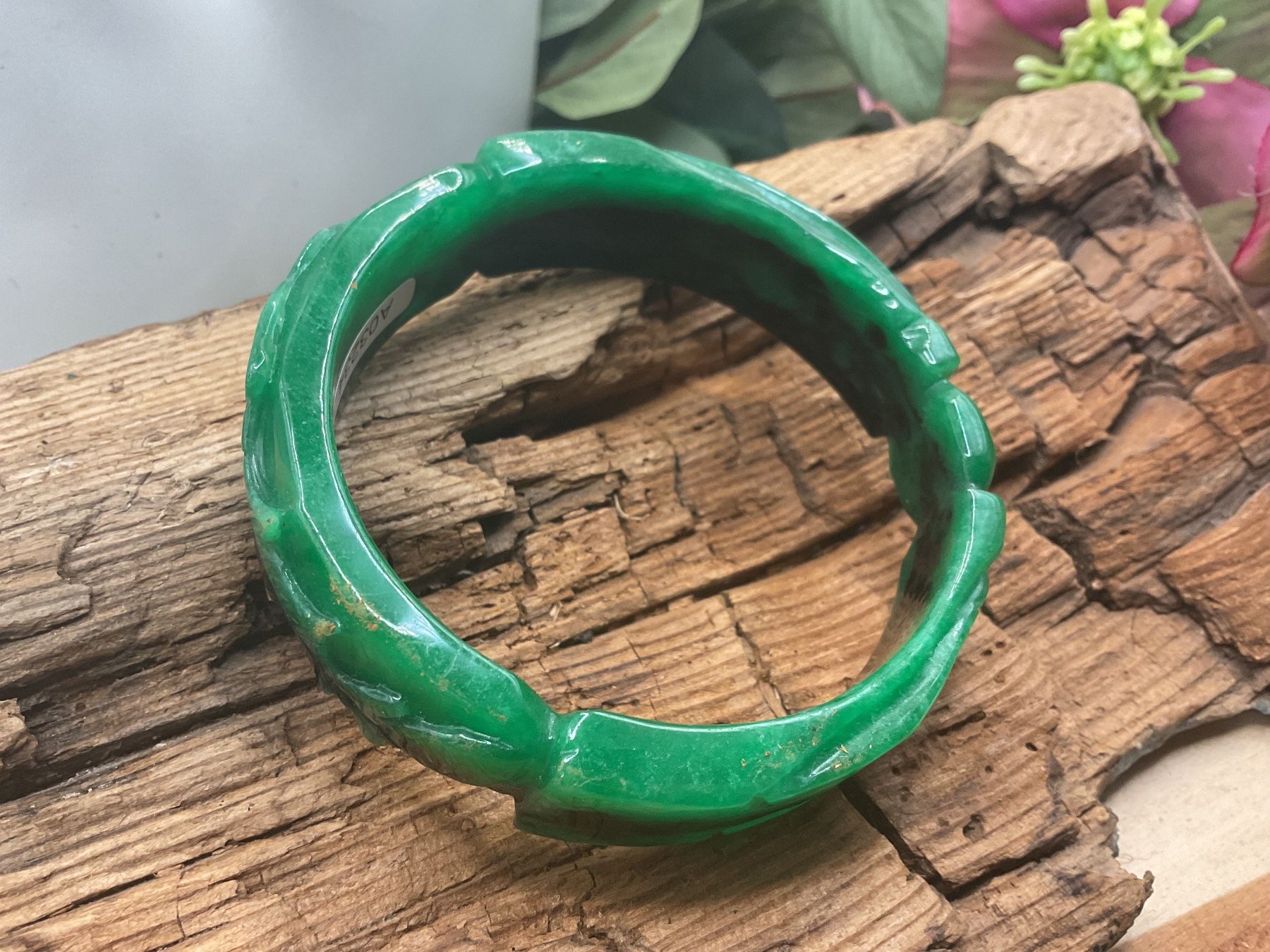 Bracciali & Braccialetti: Jadeit Armreif, Innendurchmesser 61mm – Nuovo (secondo la descrizione) da luzern venduto da Alpendorf1 3