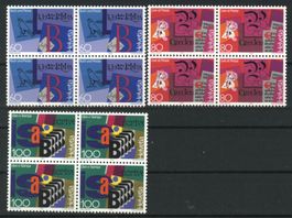 1994, Sonderpostmarken III, Viererblöcke **